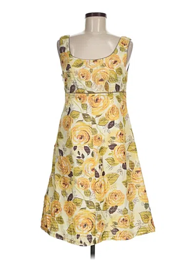 Pre-owned Cabi Cocktail Dress In Yellow