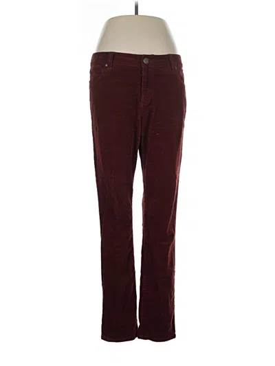 Pre-owned Cabi Cord Pant In Burgundy