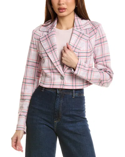 Cabi Cropped Blazer In Pink