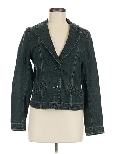 Pre-owned Cabi Denim Jacket In Teal