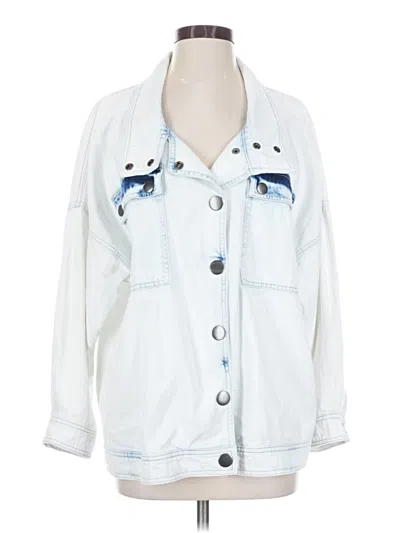 Pre-owned Cabi Denim Jacket In White
