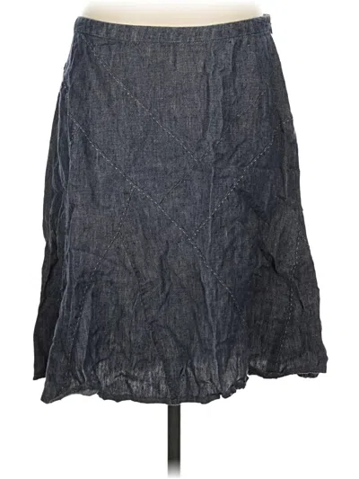 Pre-owned Cabi Denim Skirt In Gray