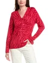 Cabi Feline T-shirt In Red
