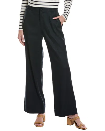 Cabi Finale Linen-blend Trouser In Black