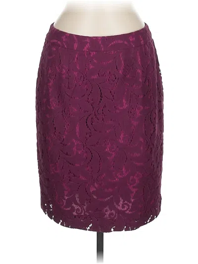 Pre-owned Cabi Formal Skirt In Burgundy