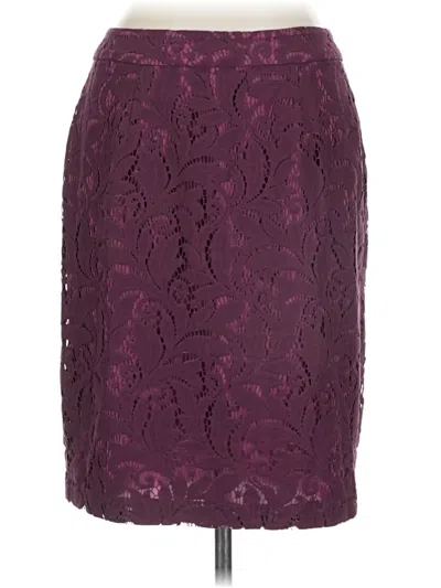 Pre-owned Cabi Formal Skirt In Burgundy