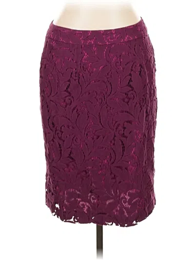 Pre-owned Cabi Formal Skirt In Burgundy