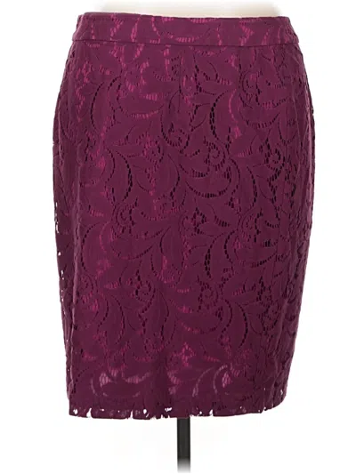 Pre-owned Cabi Formal Skirt In Burgundy