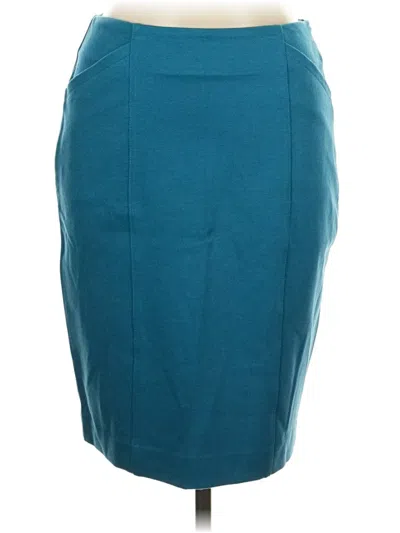 Pre-owned Cabi Formal Skirt In Teal