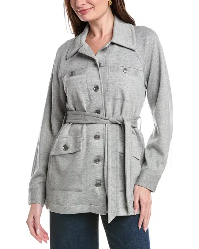 Cabi Grab & Go Trench Coat In Gray
