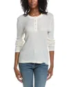 Cabi Henley Pullover T-shirt In White
