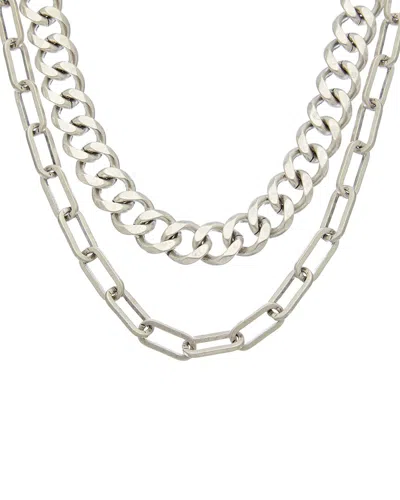 Cabi Id Necklace In Metallic