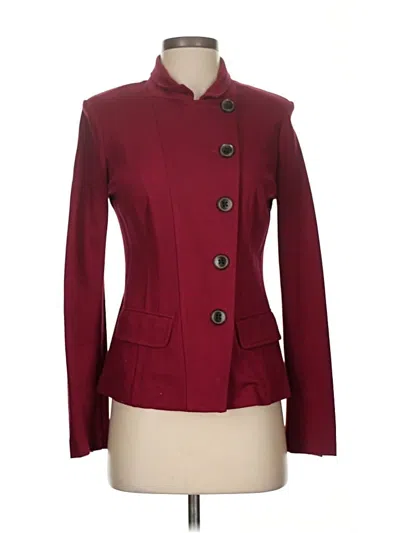 Pre-owned Cabi Jacket In Burgundy
