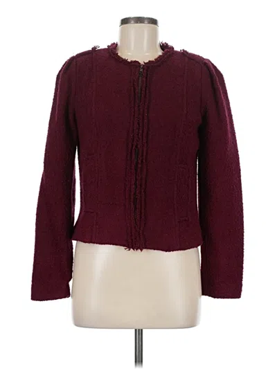 Pre-owned Cabi Jacket In Burgundy