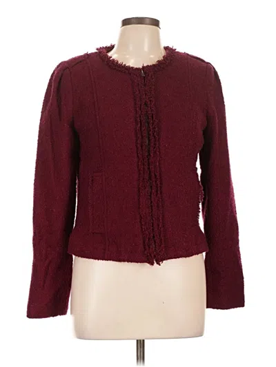 Pre-owned Cabi Jacket In Burgundy