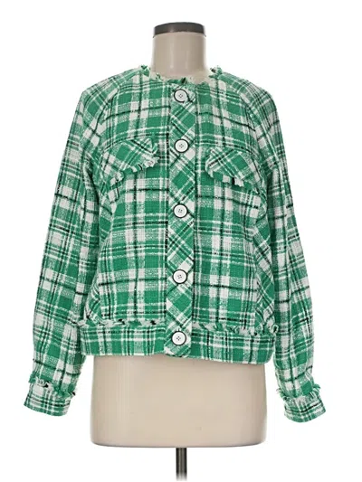 Pre-owned Cabi Jacket In Green