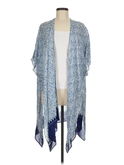 Pre-owned Cabi Kimono In Blue