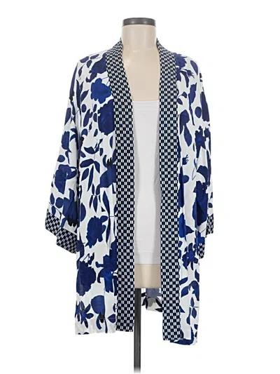 Pre-owned Cabi Kimono In Blue