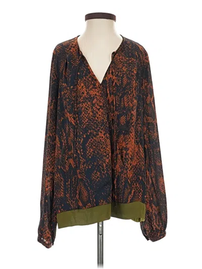 Pre-owned Cabi Kimono In Brown