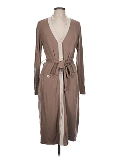 Pre-owned Cabi Kimono In Brown