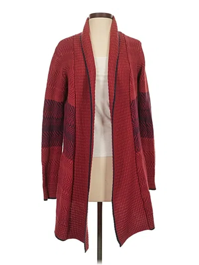 Pre-owned Cabi Kimono In Burgundy