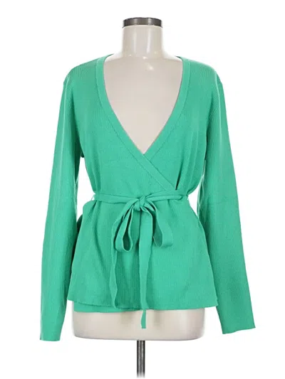 Pre-owned Cabi Kimono In Green