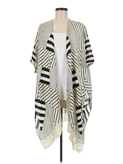 Pre-owned Cabi Kimono In Ivory