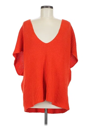 Pre-owned Cabi Kimono In Orange