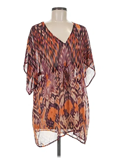 Pre-owned Cabi Kimono In Orange