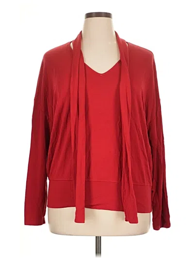 Pre-owned Cabi Kimono In Red