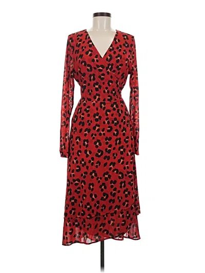 Pre-owned Cabi Kimono In Red