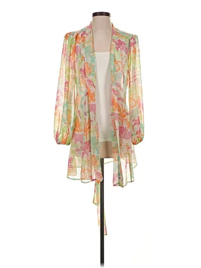 Pre-owned Cabi Kimono In Yellow