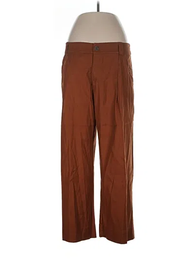 Pre-owned Cabi Linen Pants In Brown