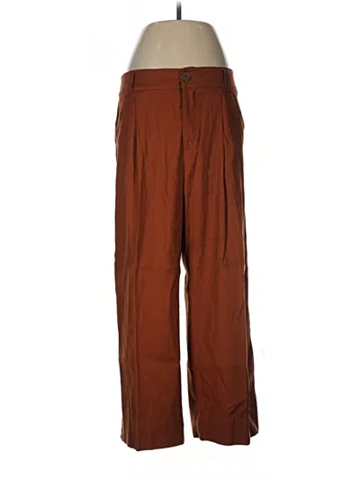 Pre-owned Cabi Linen Pants In Brown