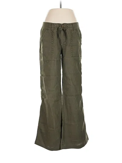 Pre-owned Cabi Linen Pants In Green