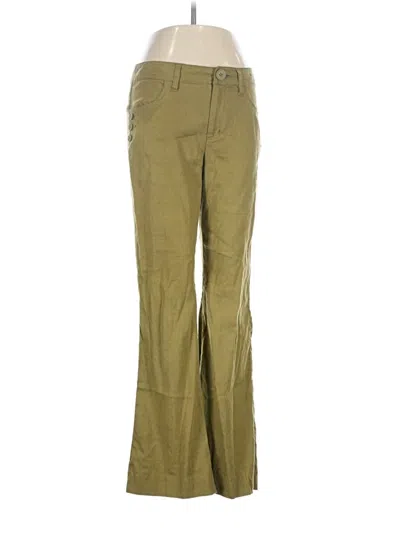 Pre-owned Cabi Linen Pants In Green