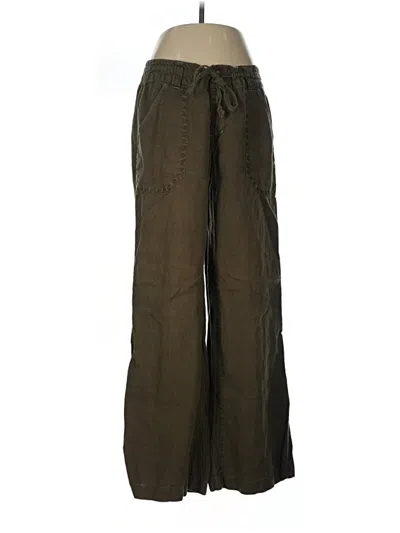 Pre-owned Cabi Linen Pants In Green