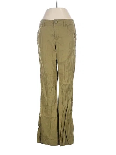 Pre-owned Cabi Linen Pants In Green