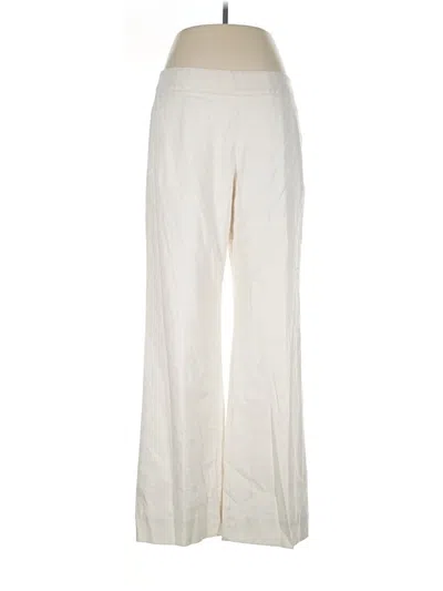 Pre-owned Cabi Linen Pants In Ivory