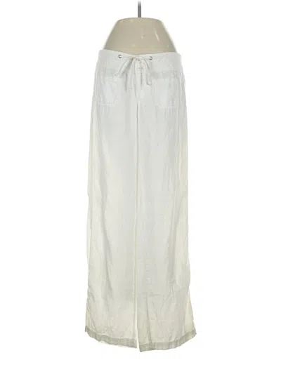 Pre-owned Cabi Linen Pants In Ivory