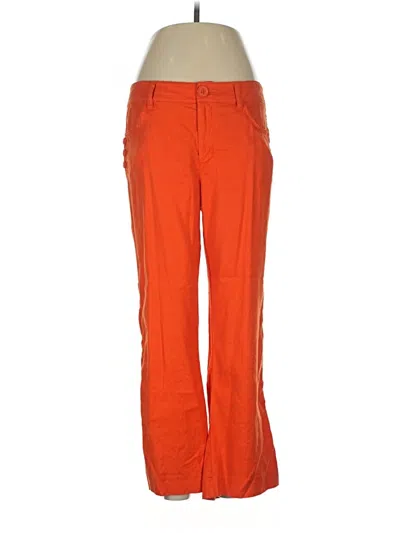 Pre-owned Cabi Linen Pants In Orange