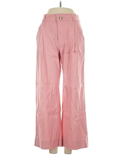 Pre-owned Cabi Linen Pants In Pink