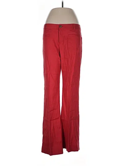 Pre-owned Cabi Linen Pants In Red