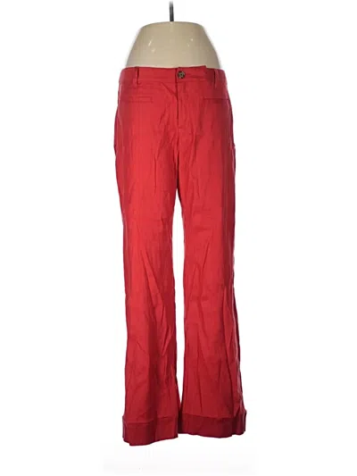 Pre-owned Cabi Linen Pants In Red