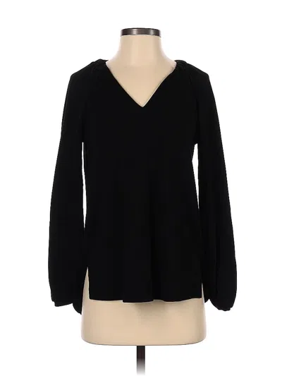 Pre-owned Cabi Long Sleeve Blouse In Black