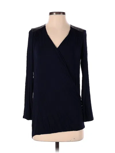 Pre-owned Cabi Long Sleeve Blouse In Black