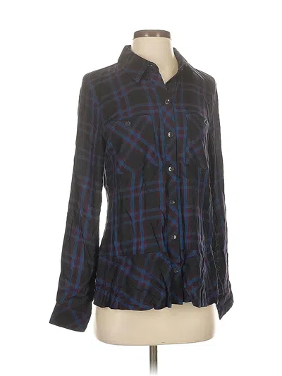 Pre-owned Cabi Long Sleeve Blouse In Black