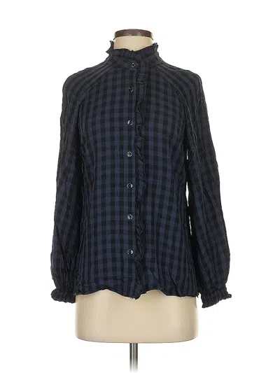 Pre-owned Cabi Long Sleeve Blouse In Black