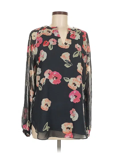 Pre-owned Cabi Long Sleeve Blouse In Black