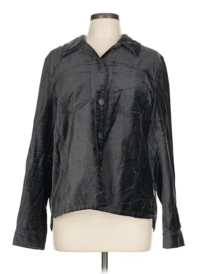 Pre-owned Cabi Long Sleeve Blouse In Black